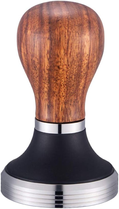 COFFEE TAMPER -ROSE WOOD HANDLE & SS BASE 58MM TP7